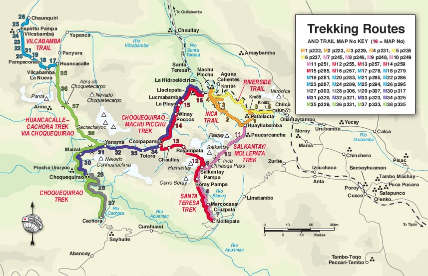 choquequirao-trek-map